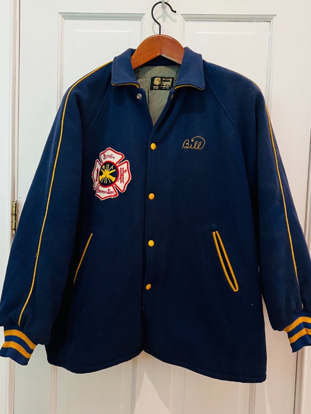 Vintage 50s Empire Wool Varsity Jacket Chain Stitch USA Union Made - Picture 2 of 16